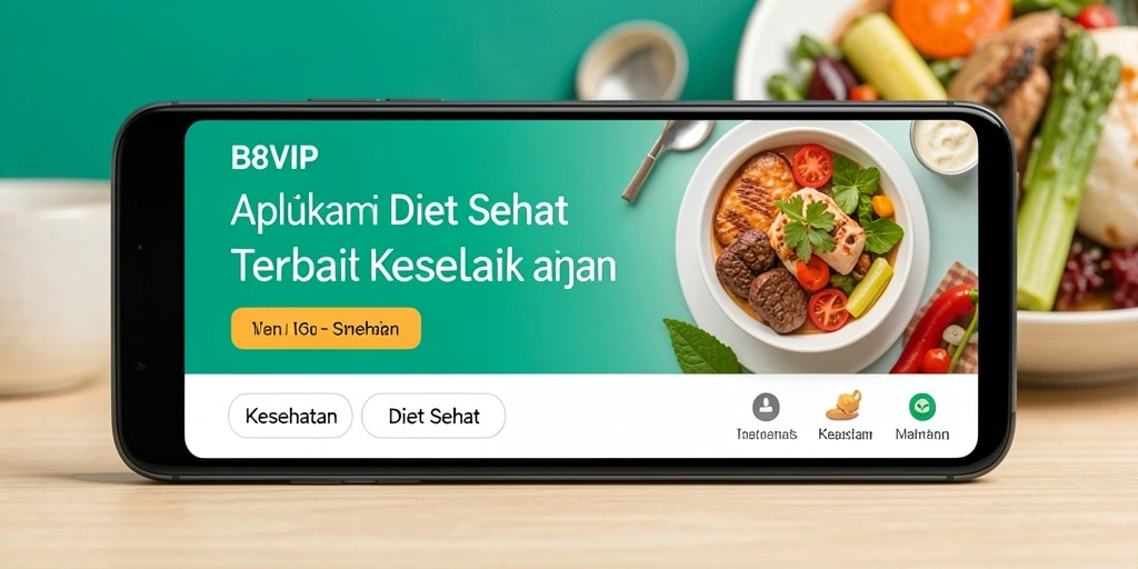 Tampilan antarmuka B8VIP yang sederhana dan efektif untuk Diet Sehat.
