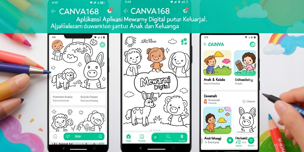 Antarmuka CANVA168 yang interaktif dan menyenangkan untuk mewarnai.