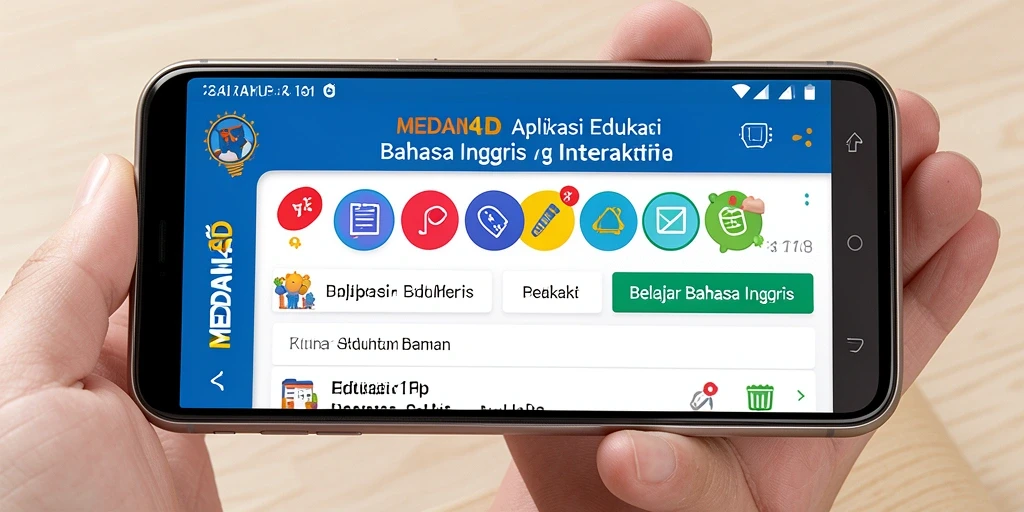 Antarmuka MEDAN4D yang intuitif dan menarik.